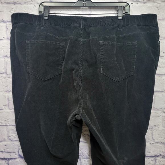J Jill Black Corduroy Jeans Size 24 Boot Cut High Rise Preppy Workwear‎ Academia - Picture 6 of 9